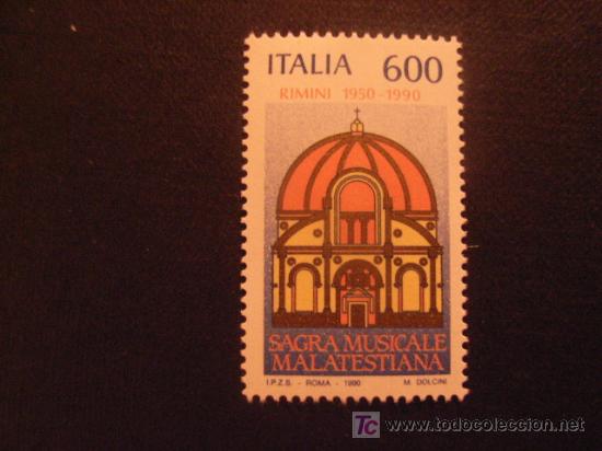 Selos: ITALIA, N&ordm; YVERT 1888*** A&Ntilde;O 1990.  40 ANIVERSARIO DE LA SACRA MUSICALE MALATESTIANA