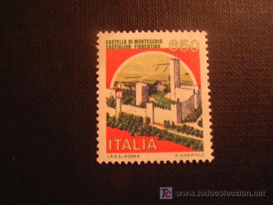 Selos: ITALIA, N&ordm; YVERT 1694*** A&Ntilde;O 1986.  CASTILLO DE MONTECCHIO