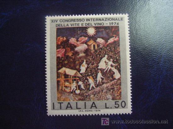 Briefmarken: ITALIA, N&ordm; YVERT 1196*** A&Ntilde;O 1974.  XIV CONGRESO INTERNACIONAL DEL VINO
