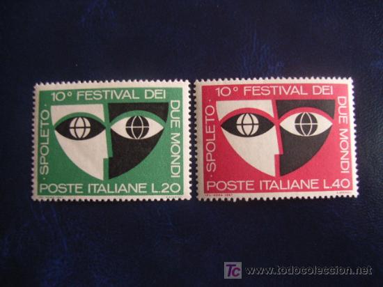 Francobolli: ITALIA, N&ordm; YVERT 975/6*** A&Ntilde;O 1967.  10 FESTIVAL DE LOS DOS MUNDOS, EN SPOLETO