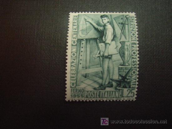 Selos: ITALIA, N&ordm; YVERT 697*** A&Ntilde;O 1955. 100 ANIVERSARIO DE LA INSTRUCCION PROFESIONAL