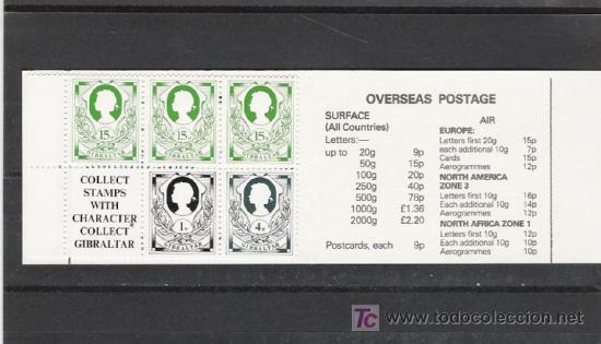 Sellos: GIBRALTAR CARNET  N&ordm; 433a - Foto 1