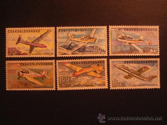 Timbres: CHECOSLOVAQUIA N&ordm; YVERT 1608/3*** A&Ntilde;O 1967. AVIONES