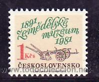 Timbres: CHECOSLOVAQUIA 2441 SIN CHARNELA, 90&ordm; ANIVERSARIO FUNDACION DEL MUSEO DE AGRICULTURA,