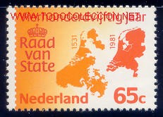 Sellos: HOLANDA 1981 1158 C. ESTADO 1v - Foto 1