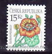Sellos: chequia republica a&ntilde;o 2007 sin charnela, flores,