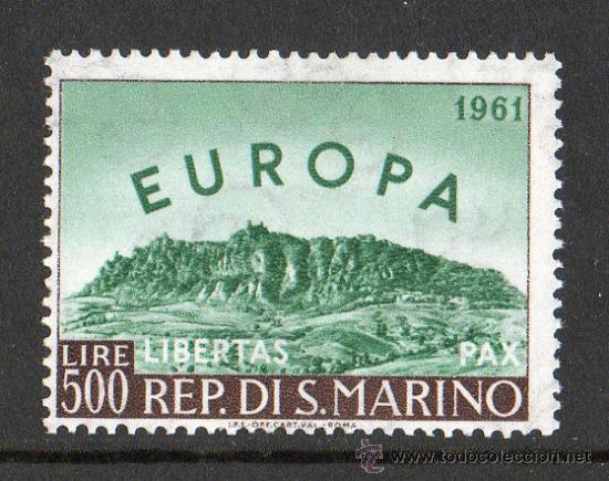Briefmarken: SAN MARINO A&Ntilde;O 1961 YV 523*** EUROPA TURISMO MONTE TITAN NATURALEZA VISTAS Y PAISAJES