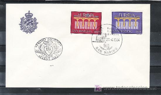 Briefmarken: san marino 1090/1 primer dia, tema europa, 25&ordm; aniversario conferencia europea