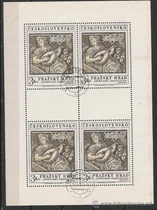 Sellos: CHECOSLOVAKIA HOJA BLOQUE - Foto 1