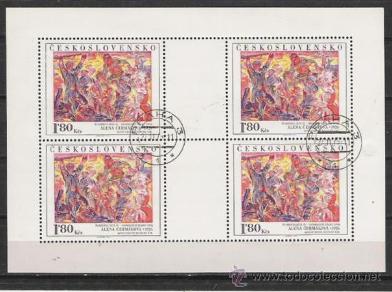 Sellos: CHECOSLOVAKIA HOJA BLOQUE - Foto 1