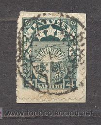 Sellos: LETONIA,HERALDICO,  USADO - Foto 1
