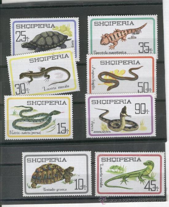 Selos: LOTE. SELLOS. ALBANIA. FAUNA. REPTILES. SERPIENTES. SHQIPERIA.