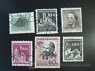 Sellos: Lote 6 sellos de CESKOSLOVENSKO - Foto 1