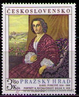 Selos: CHECOSLOVAQUIA 1979 - PINTOR KAREL  PURKYNE - YVERT N&ordm; 2334