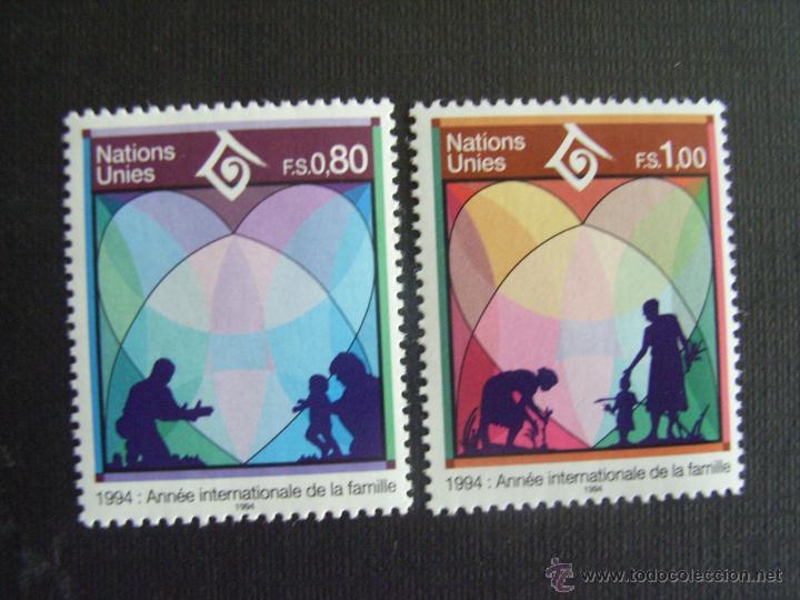 Sellos: NACIONES UNIDAS GINEBRA, N&ordm; YVERT 263/4*** A&Ntilde;O 1994. A&Ntilde;O INTERNACIONAL DE LA FAMILIA