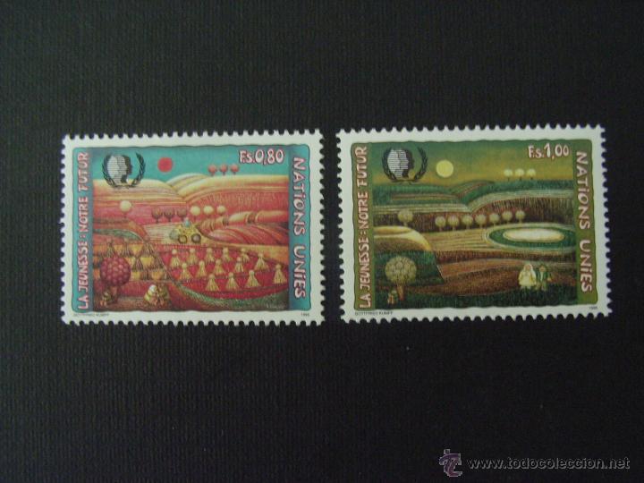 Sellos: NACIONES UNIDAS GINEBRA, N&ordm; YVERT 287/8*** A&Ntilde;O 1995. LA JUVENTUD, NUESTRO FUTURO