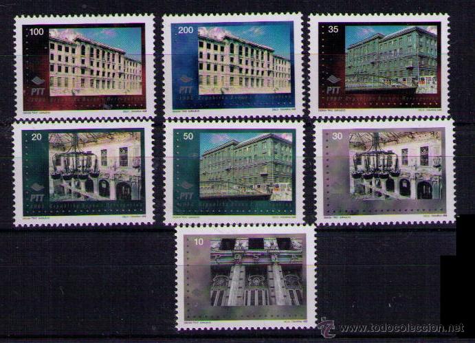Sellos: BOSNIA 1995 - EDIFICIOS POSTALES - YVERT N&ordm; 151-157 - Foto 1