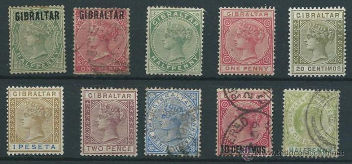 Sellos: GIBRALTAR. CONJUNTO DE SELLOS - Foto 1