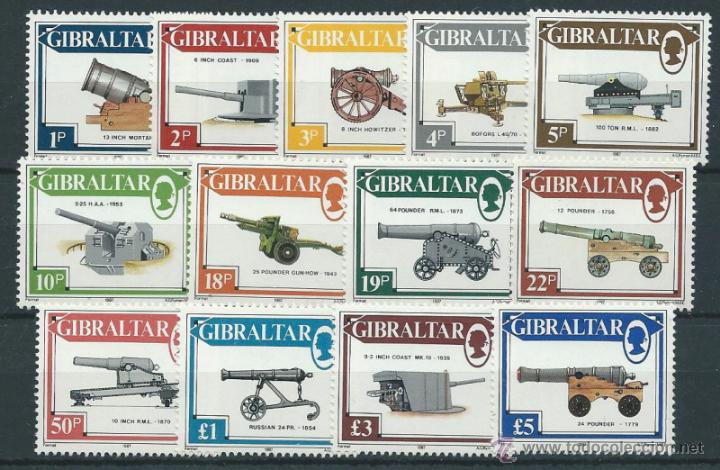 Sellos: GIBRALTAR YVERT N&ordm; 536/48** - Foto 1
