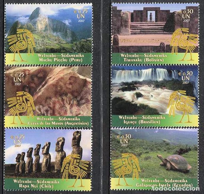 Briefmarken: NACIONES UNIDAS (SEDE VIENA) - PATRIMONIO MUNDIAL / SUDAMERICA (2007) **