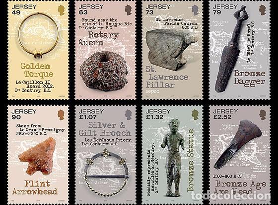Sellos: Jersey 2017 - Ancient Artifacts stamp set mnh - Foto 1