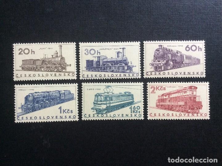 Francobolli: CHECOSLOVAQUIA N&ordm; YVERT 1467/2*** A&Ntilde;O 1966. LOCOMOTORAS