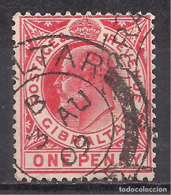 Sellos: GIBRALTAR 1907 - USADO - Foto 1