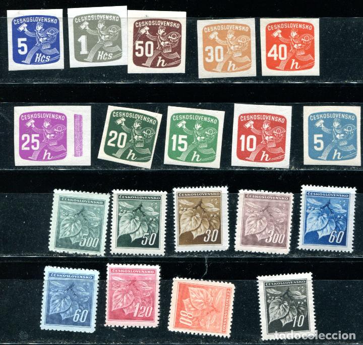 Timbres: 2 series completas de Checoslovaquia, Nuevos sin fijasellos. Ver descripci&oacute;n.