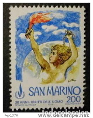 Selos: SAN MARINO 1978 DECLARACION UNIVERSAL DE LOS DERECHO HUMANOS - Yvert 967