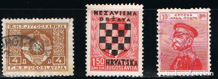 Briefmarken: SERBIA - LOTE DE 3 SELLOS - VARIOS (USADO) LOTE 3