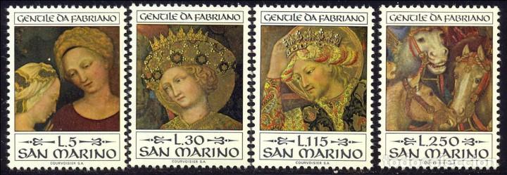 Sellos: SAN MARINO 1973 - NAVIDAD - YVERT N&ordm; 861-864**