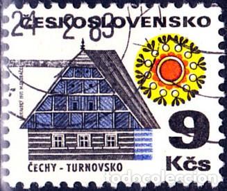 Selos: 1971 - CHECOSLOVAQUIA - ARQUITECTURA POPULAR - YVERT T 1838