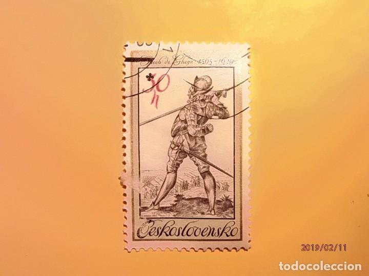Selos: CHECOSLOVAQUIA - GUARDAESPALDAS DEL REY RODOLFO II - JACOB DE GHEYN (1565-1629).