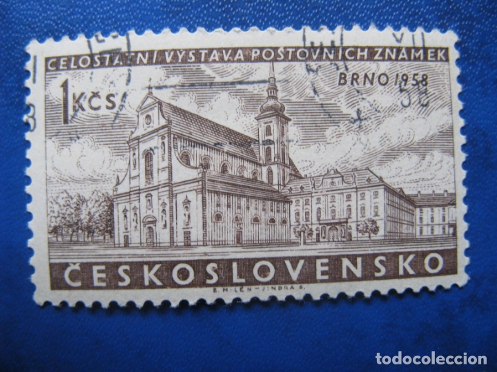 Stamps: checoslovaquia, 1958 exposicion filatelica nacional, Yvert 982