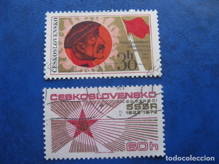 Selos: checoslovaquia, 1972 50 aniv.revolucion de octubre, Yvert 1953/4