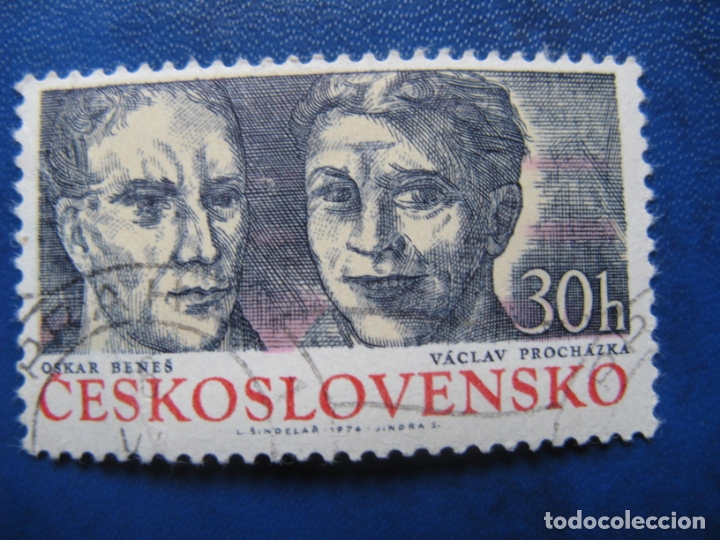 Stamps: checoslovaquia, 1974 combatientes de la resistencia, Yvert 2029