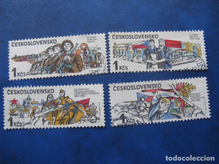 Briefmarken: checoslovaquia, 1985 serie completa,usada