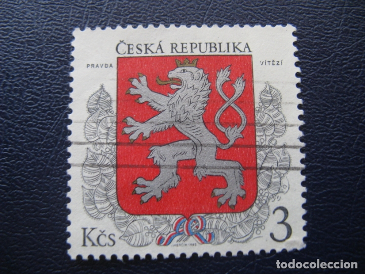 Sellos: resp. checa, 1993 sello usado - Foto 1