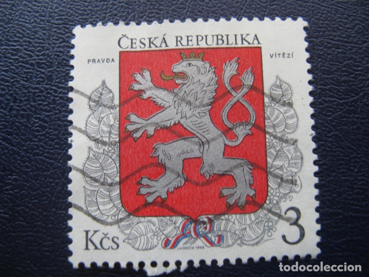 Sellos: rep.checa, 1993 sello usado - Foto 1