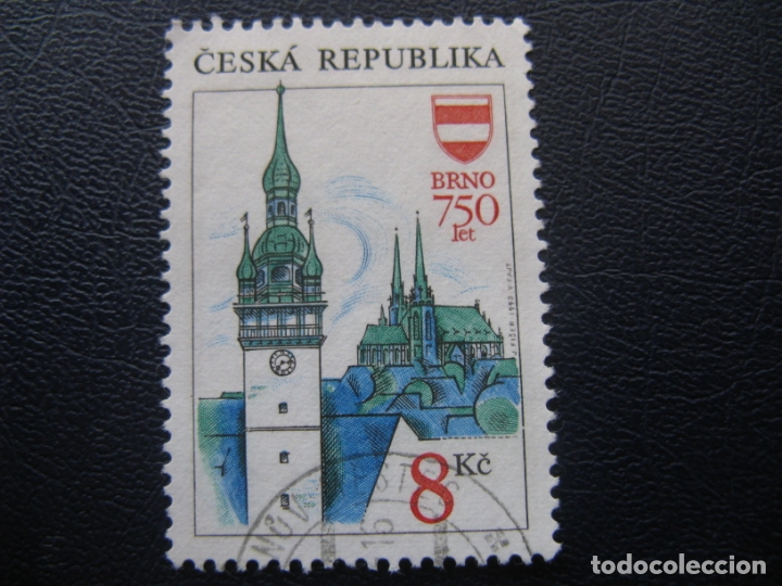 Sellos: rep. checa, 1993 sello usado - Foto 1