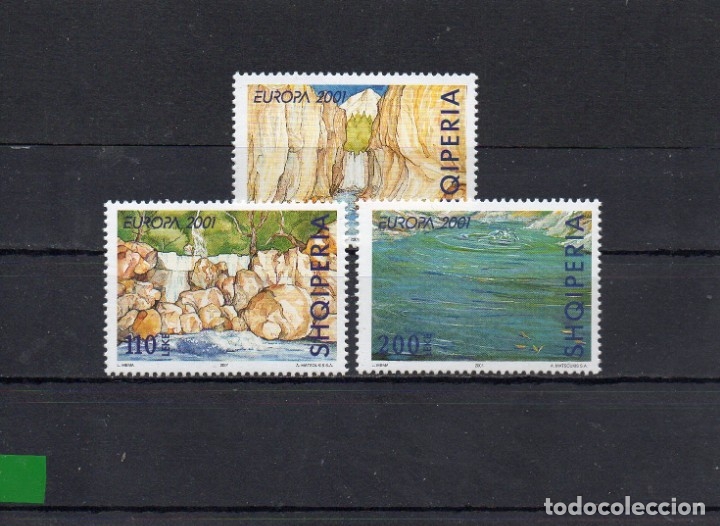 Selos: ALBANIA 2001, YVERT 2538-40, SC