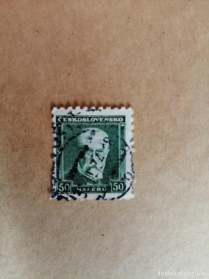 Stamps: CHECOSLOVAQUIA - 50 - HALERU - MASARKY - A&Ntilde;O 1925