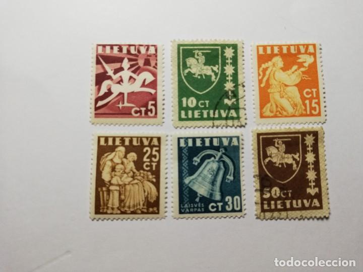 Sellos: LITUANIA       A&Ntilde;OS 27 Y 40 - Foto 1