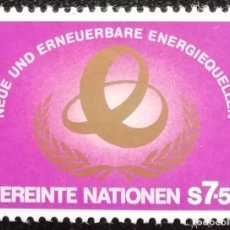 Sellos: 1981. ONU VIENA. 20. FUENTES DE ENERGÍA NUEVAS Y RENOVABLES. SERIE COMPLETA. NUEVO.