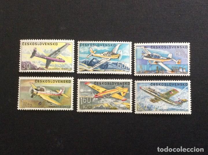 Selos: CHECOSLOVAQUIA N&ordm; YVERT 1608/3*** A&Ntilde;O 1967. AVIONES
