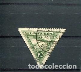 Sellos: SELLOS FORMAS RARAS TRIANGULAR INVERTIDO LETONIA AEREO - Foto 1