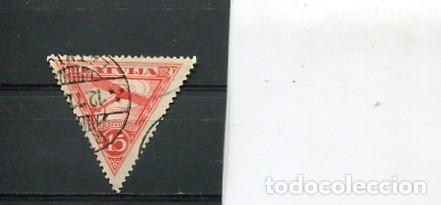 Sellos: SELLOS FORMAS RARAS TRIANGULAR INVERTIDO LETONIA AEREO - Foto 1
