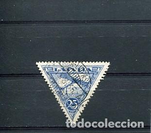 Sellos: SELLOS FORMAS RARAS TRIANGULAR INVERTIDO LETONIA AEREO - Foto 1
