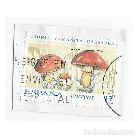 Francobolli: SELLO ESPA&Ntilde;A SETAS ORONJA AMANITA CAESAREA 17 PESETAS