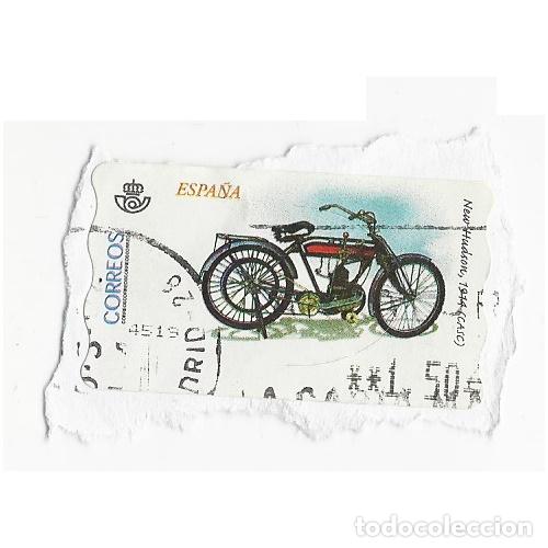 Timbres: SELLO ESPA&Ntilde;A ADHESIVO MOTOS NEW HUDSON 1914